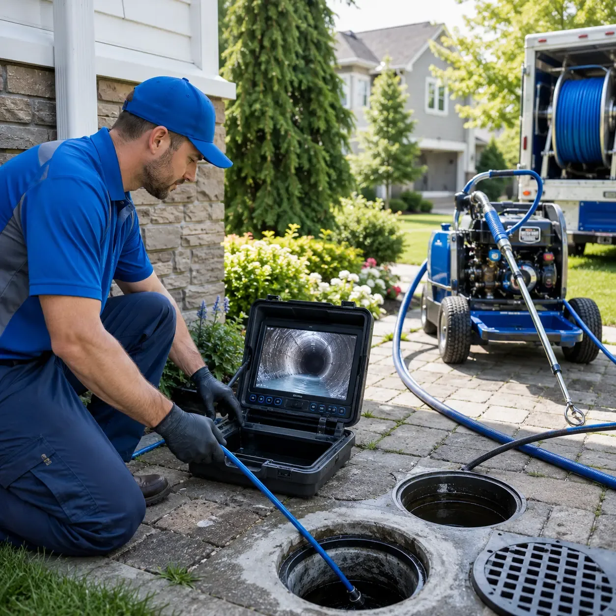 Outdoor drain cleaning professionals serving Ebensburg, PA